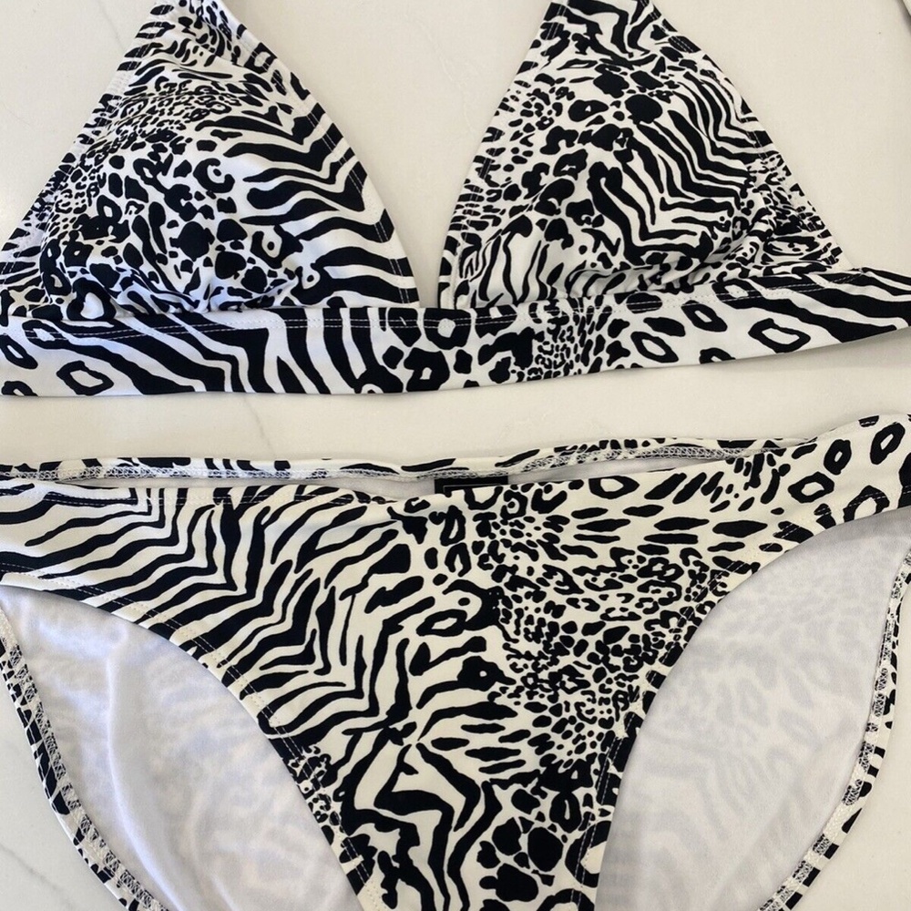 Catalina animal print bikini.  Tie back. Padded bra. Excellent condition 8/10.
